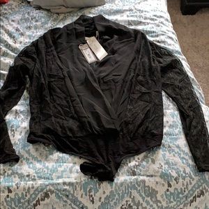 Black Lace Eva Mendes bodysuit